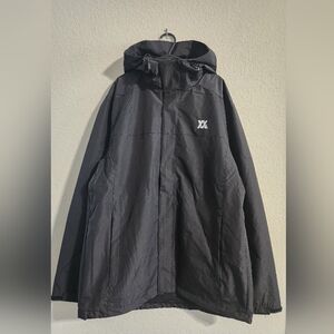 Dixxon Flannel Company NWT Men’s full-zip lightweight tech jacket hooded black L